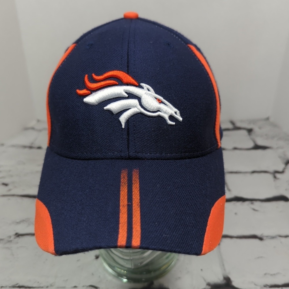 Denver Broncos Logo Athletic Blue NFL Strapback Hat Adjustable Ball Cap